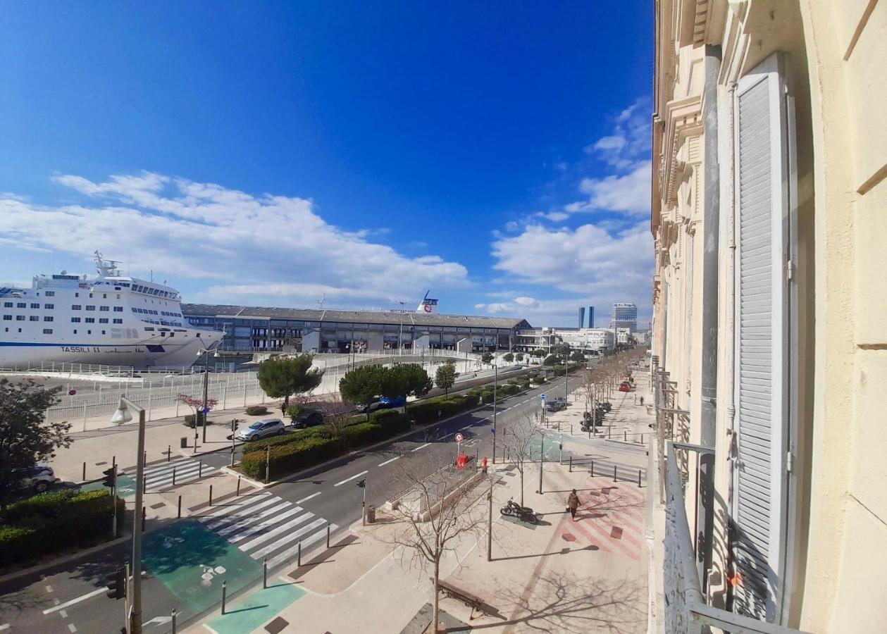 Spacieux Et Lumineux Appartement Vue Mer Joliette مارسيليا المظهر الخارجي الصورة